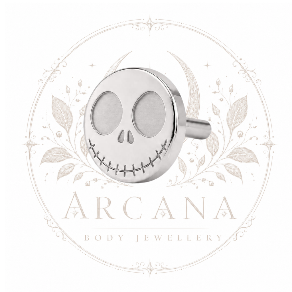 Jack Engraved Threadless Flat Back