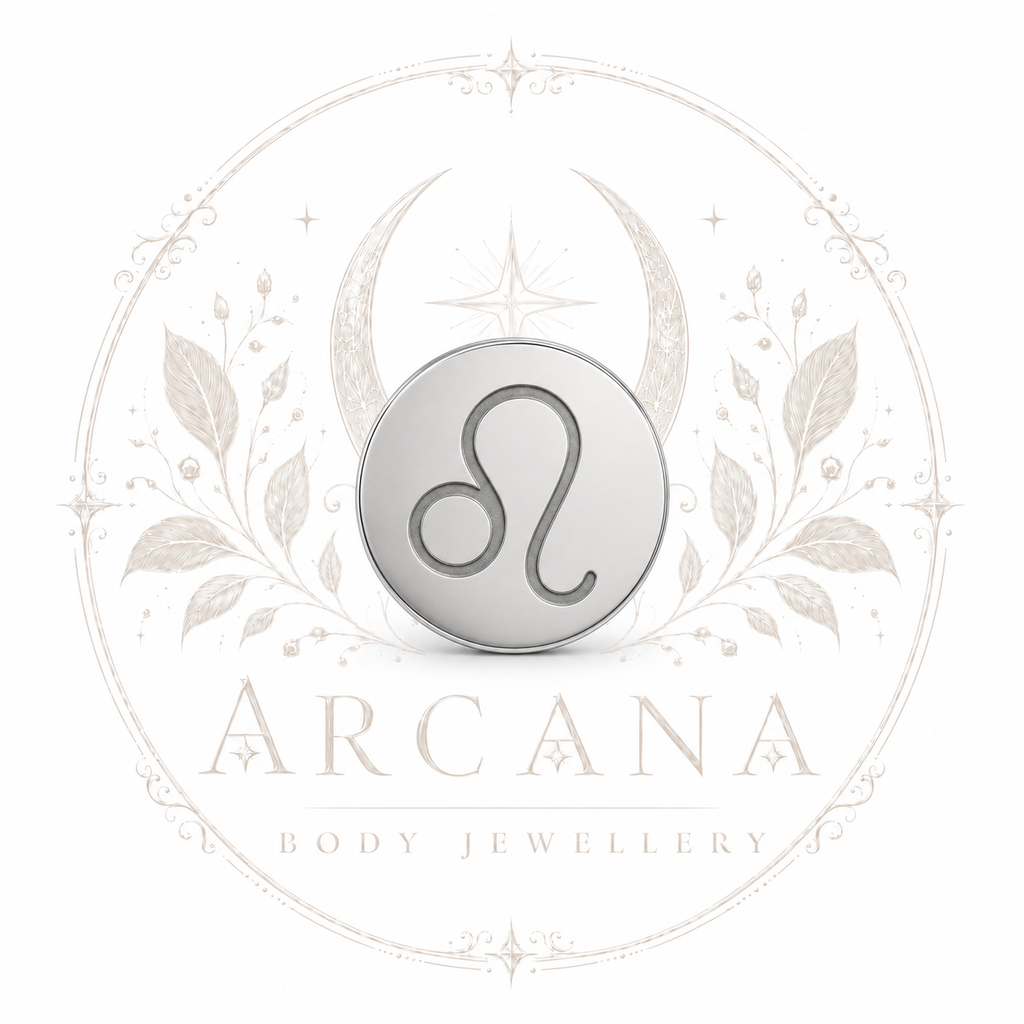 ♌ Leo Zodiac Engraved Flat Back