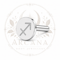 ♐ Sagittarius Zodiac Engraved Flat Back