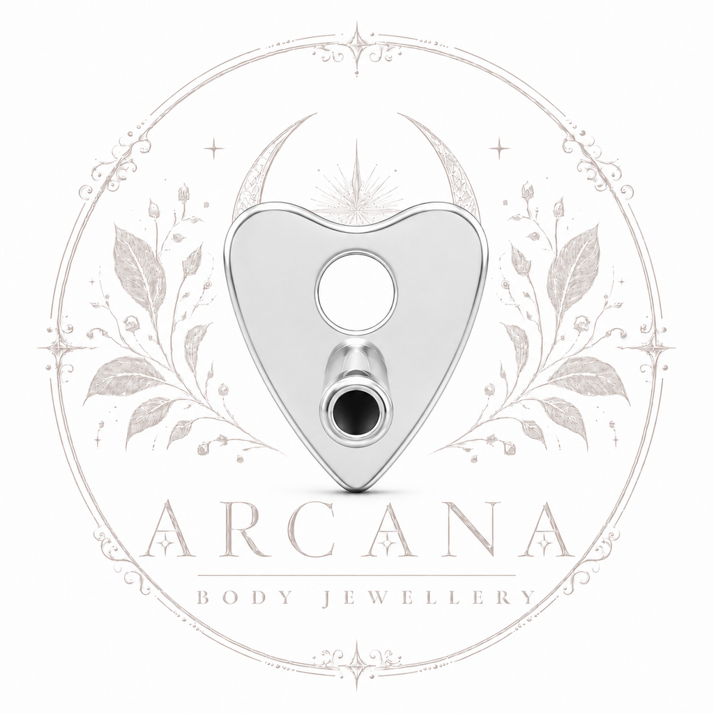 Planchette Shaped Threadless Flatback