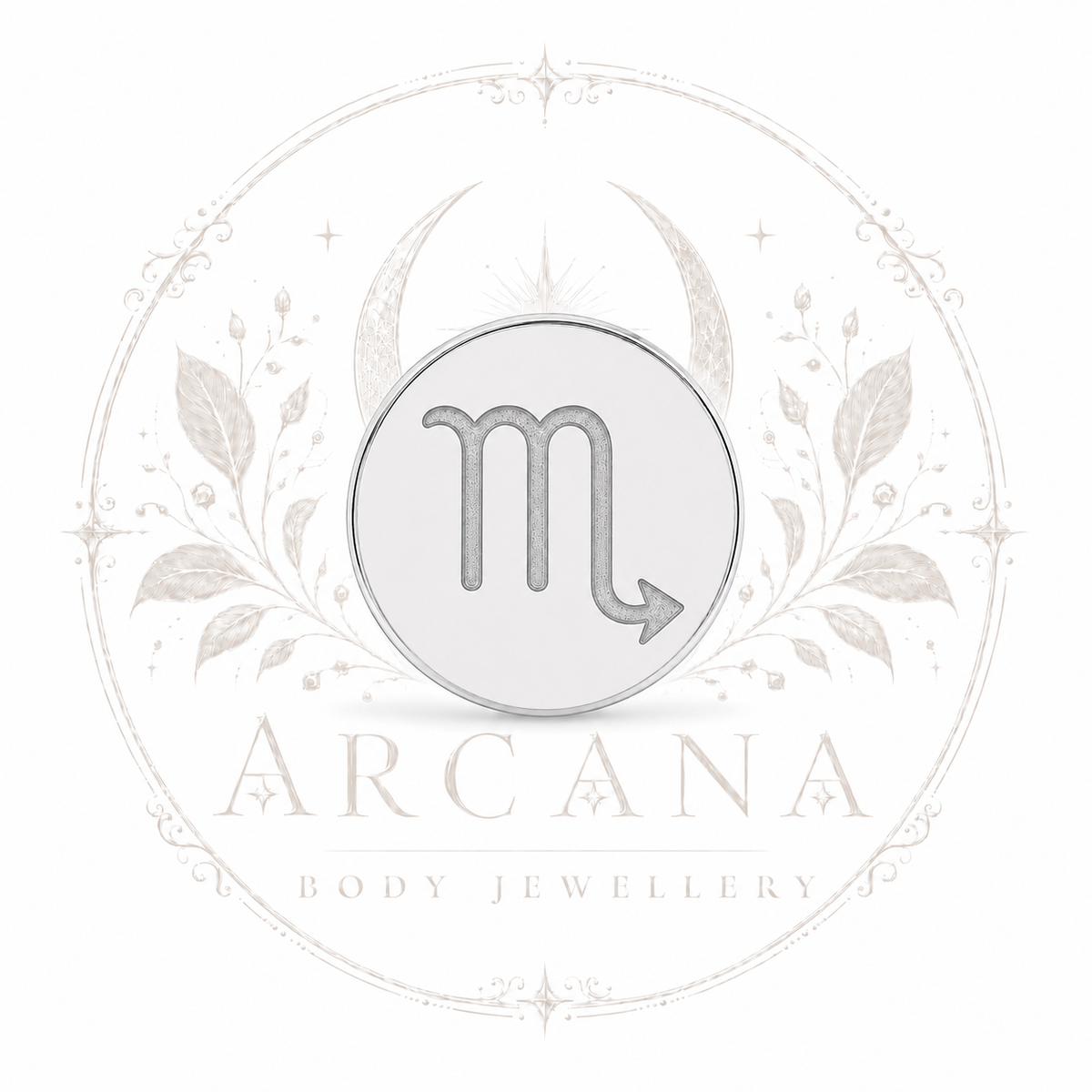 ♏️ Scorpio Zodiac Engraved Flat Back