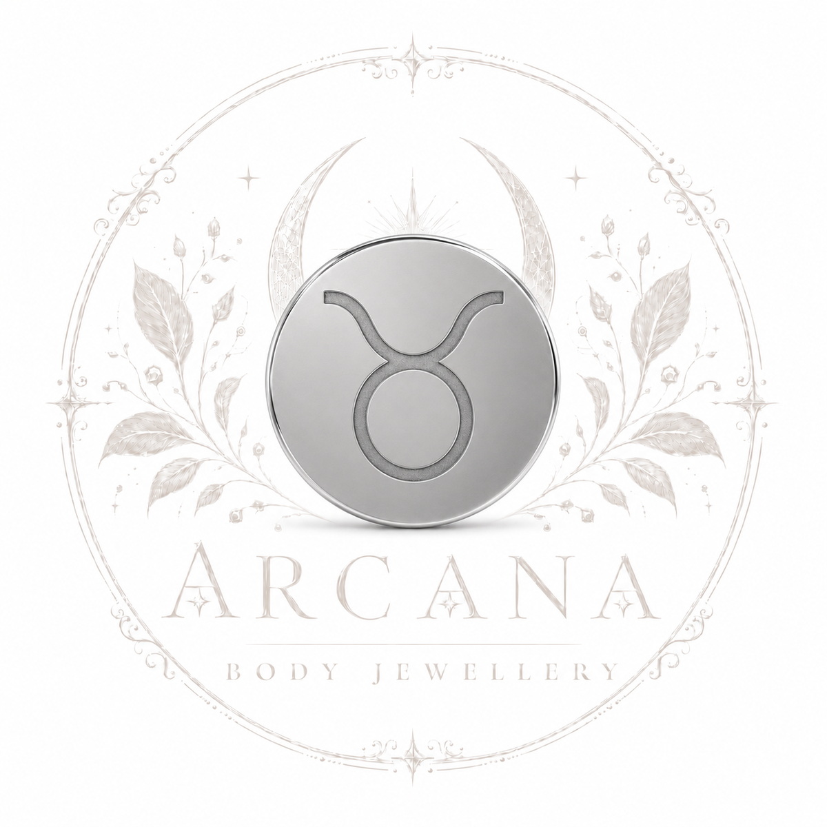 ♉ Taurus Zodiac Engraved Flat Back