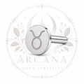 ♉ Taurus Zodiac Engraved Flat Back