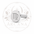 ♍ Virgo Zodiac Engraved Flat Back