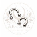 Large Gauge Circular Barbell / Horseshoe | Internally Threaded
