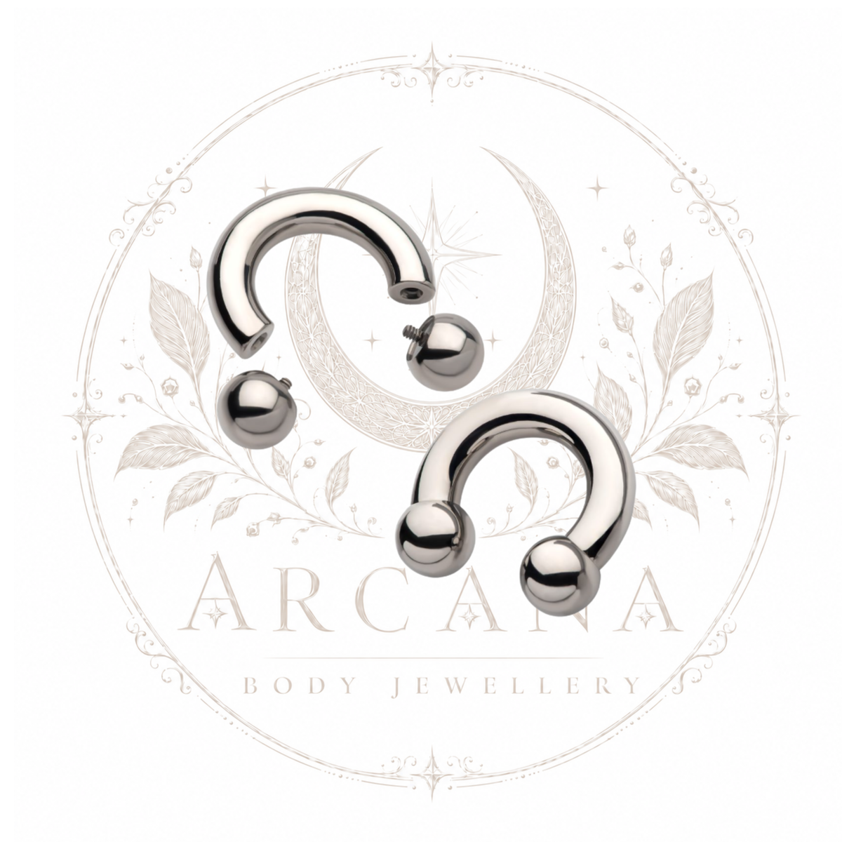Large Gauge Circular Barbell / Horseshoe | Internally Threaded