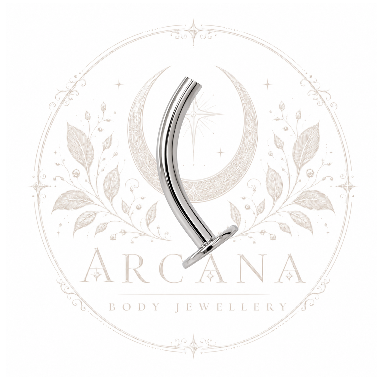 Fixed-Disc Curved Barbell | Internally Threaded
