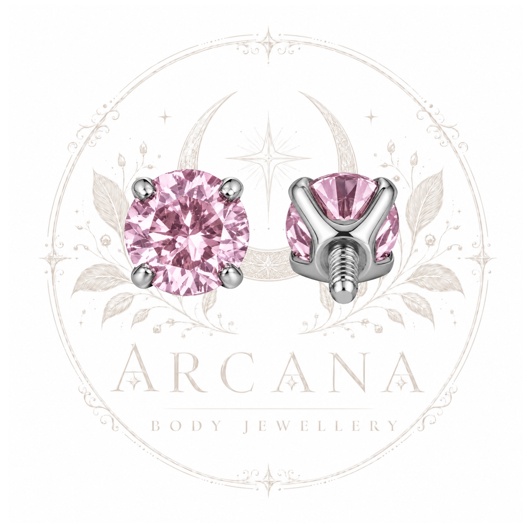Internally Threaded Prong-Set Gem Top