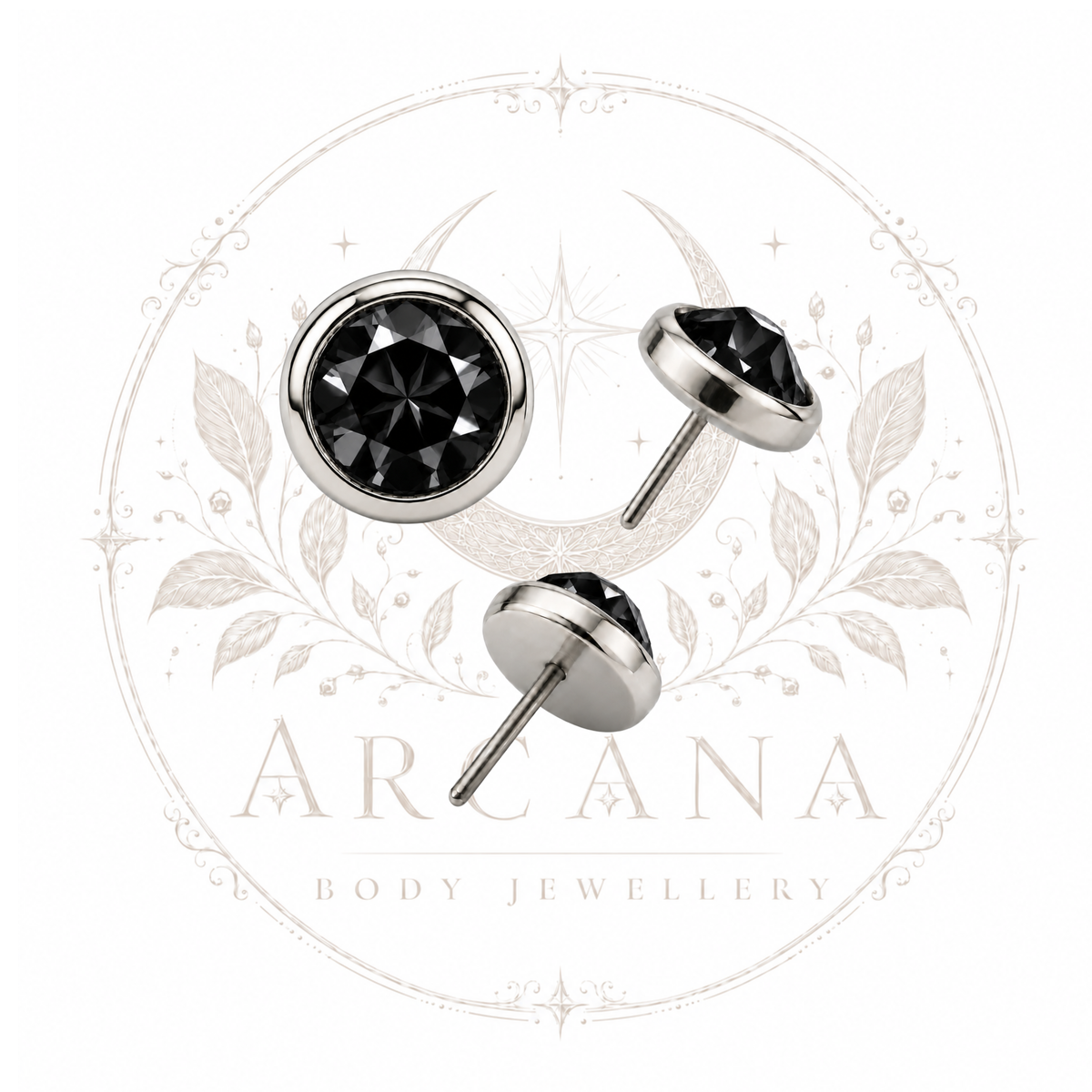 Bezel Set Gem Top - Flat Bottom | Threadless