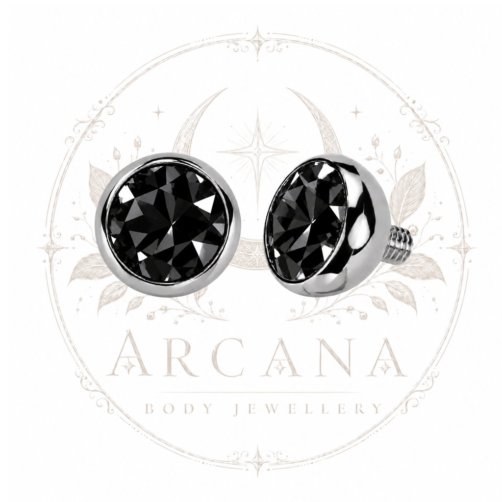 Bezel-Set Gem Top | Internally Threaded