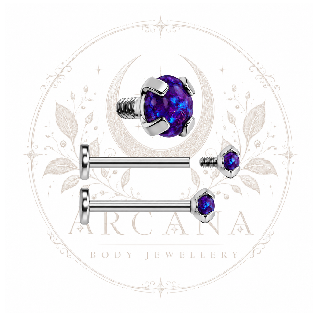 Prong-Set Opal Top | Internally Threaded