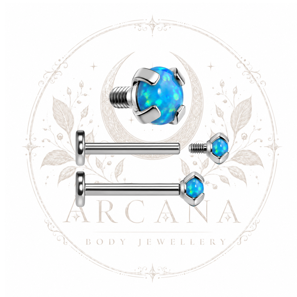 Prong-Set Opal Top | Internally Threaded