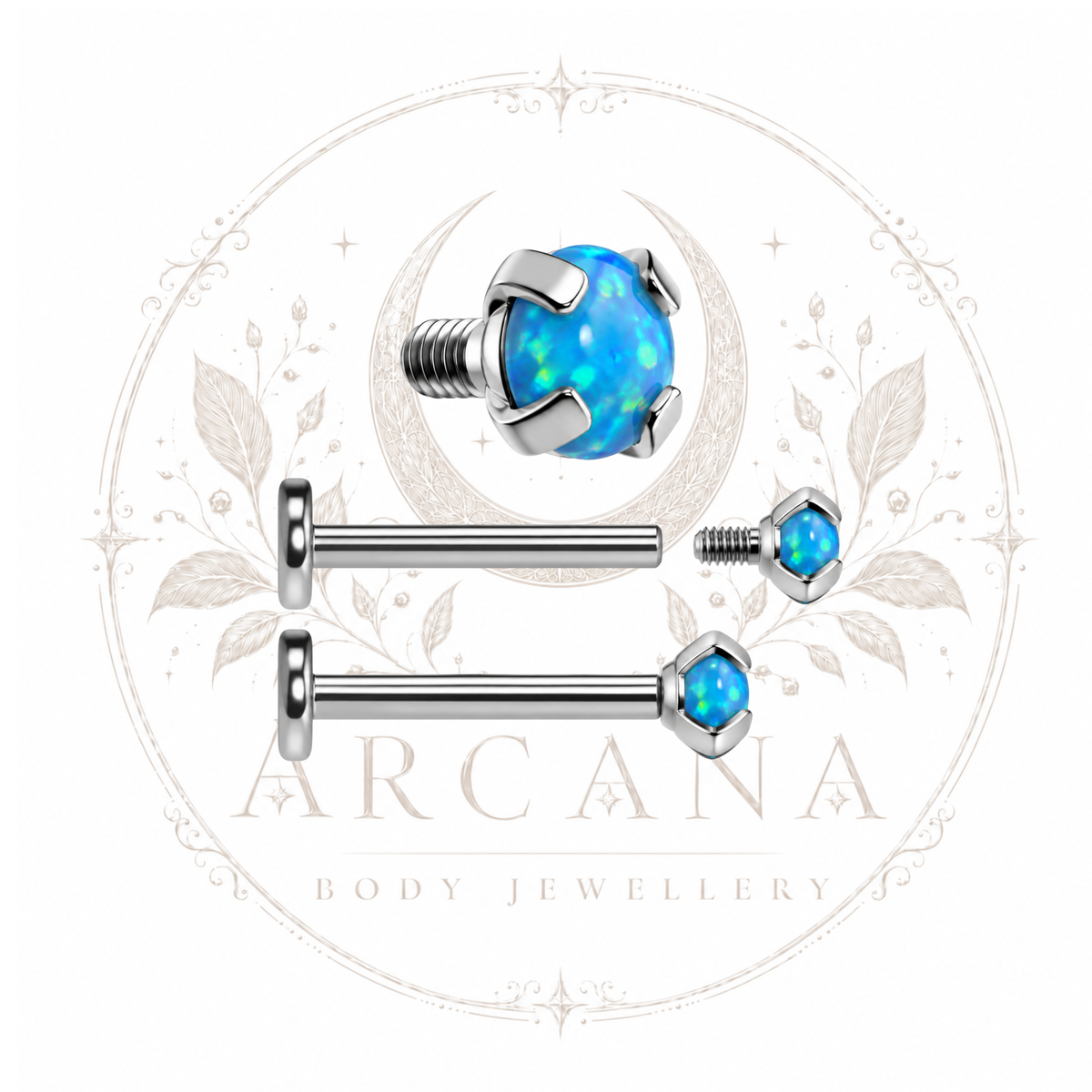 Prong-Set Opal Top | Internally Threaded
