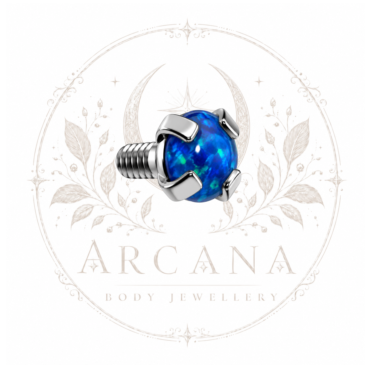 Prong-Set Opal Top | Internally Threaded