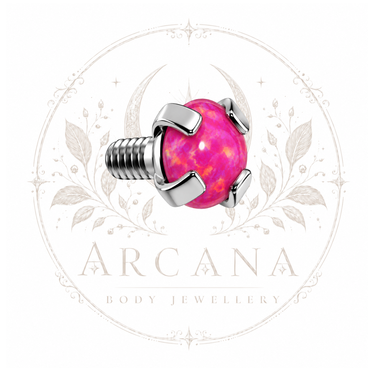 Prong-Set Opal Top | Internally Threaded