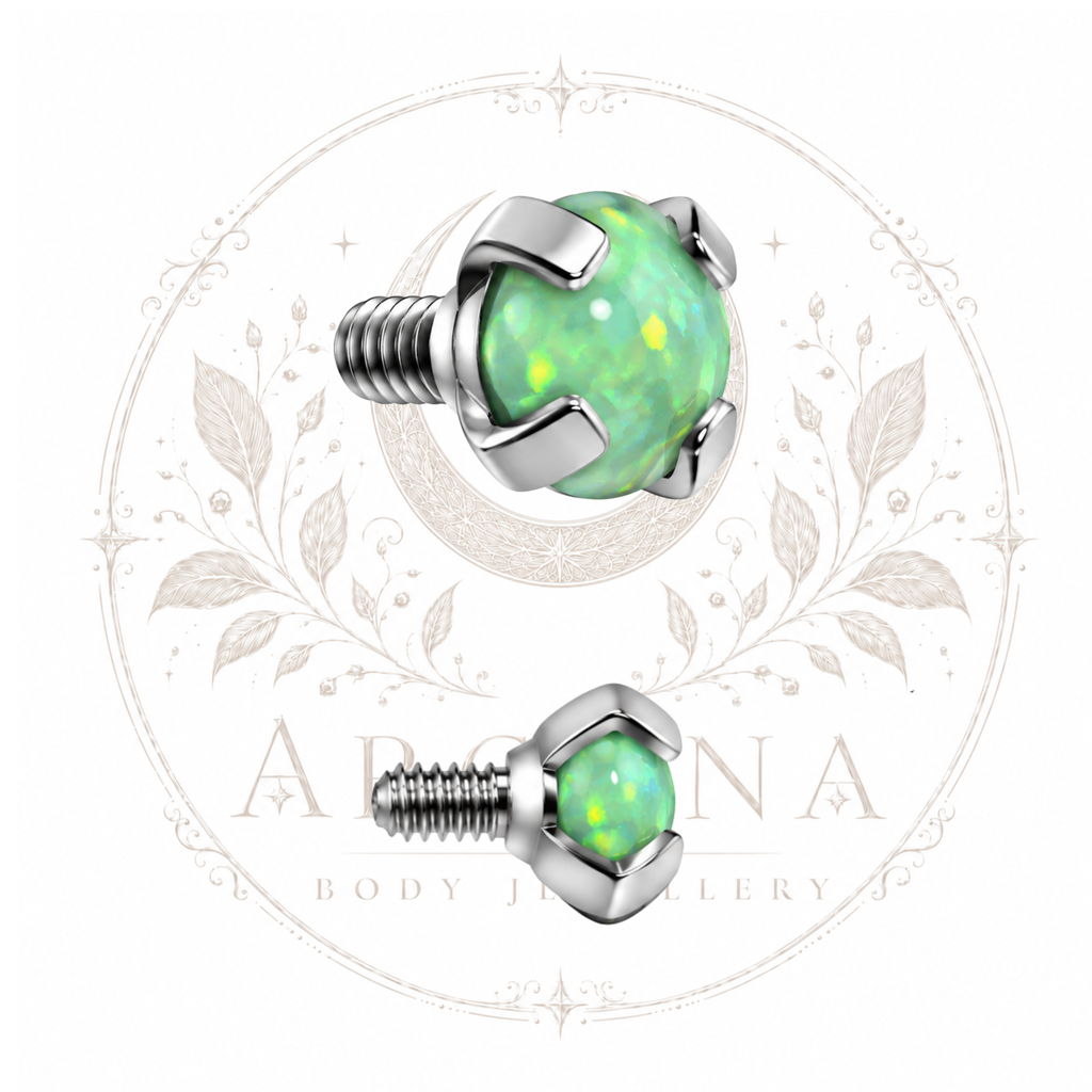 Prong-Set Opal Top | Internally Threaded