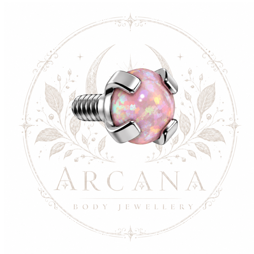 Prong-Set Opal Top | Internally Threaded