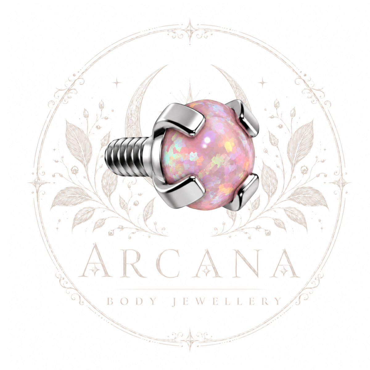 Prong-Set Opal Top | Internally Threaded