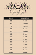 Arcana Piercing Grimoire – Gauge Conversion Chart (Free PDF)