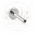 Internally Threaded Labret Post - 4mm Base