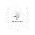 CLEARANCE CAULDRON - 316L Stainless Steel - Internally Threaded Gem Tops - 14g
